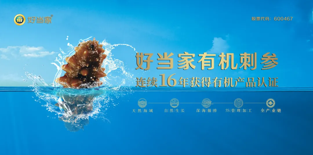 真正食品安全典范丨彩运网(中国)官方网站海参连续16年获得有机产品认证